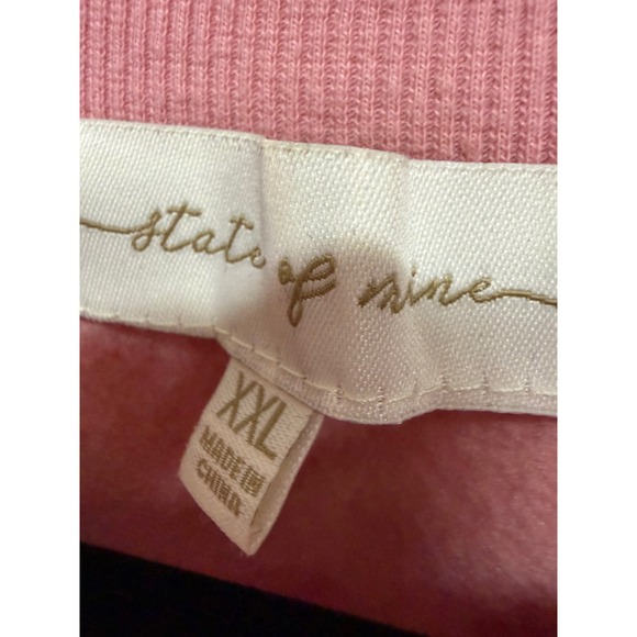 State of Mine North Carolina NC Pink Blush Viral Sweatshirt Size XXL Pullover - Picture 5 of 6